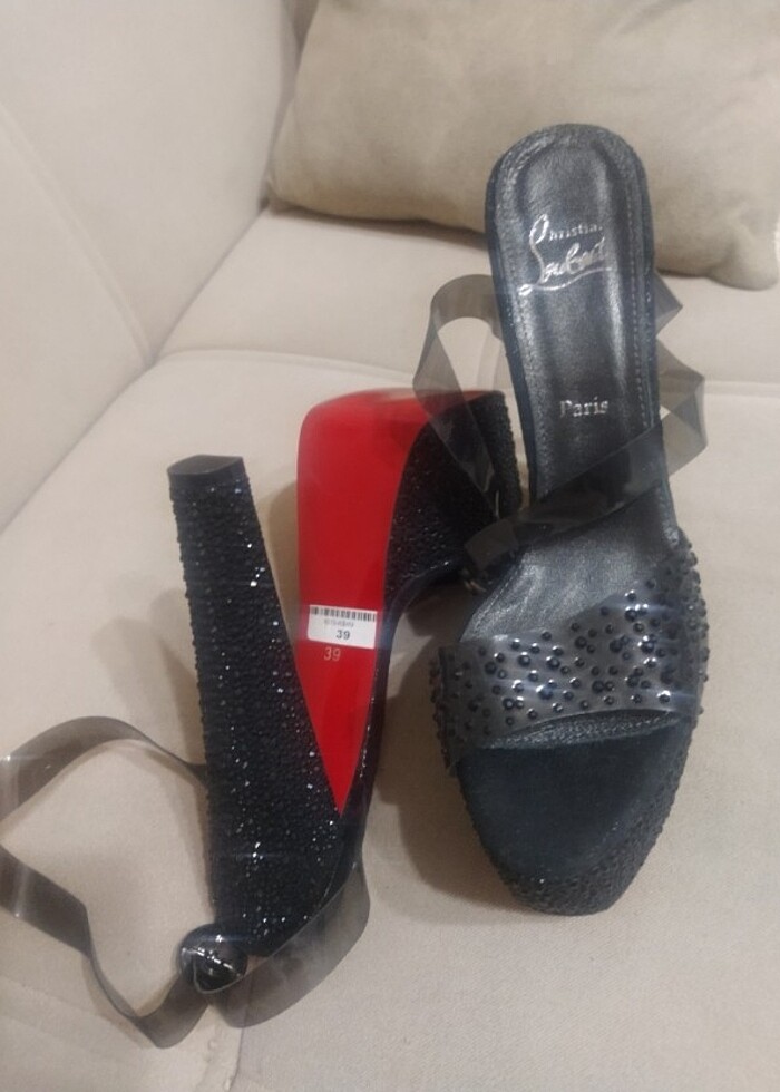 39 platform topuklu taşlı abiye - Görsel 3