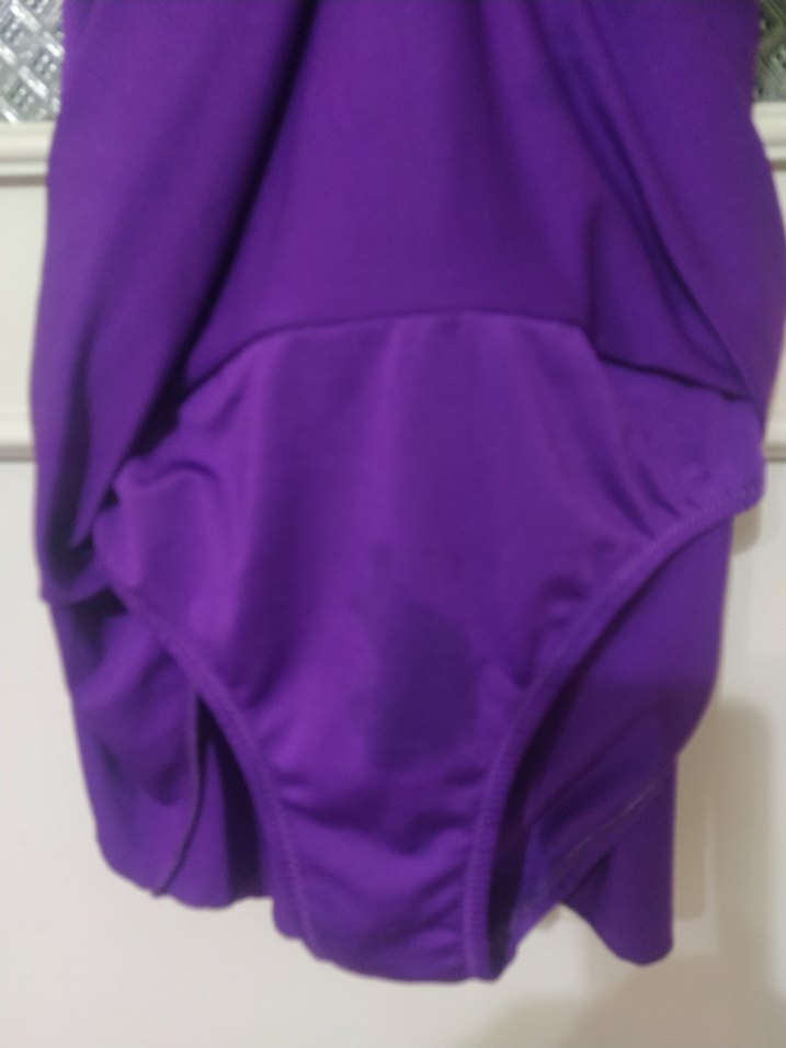 Mor Pilili Midi Kadın Mayo - Görsel 3