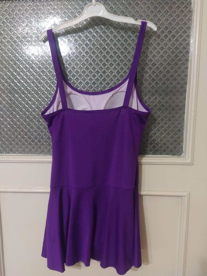 Mor Pilili Midi Kadın Mayo - Görsel 2