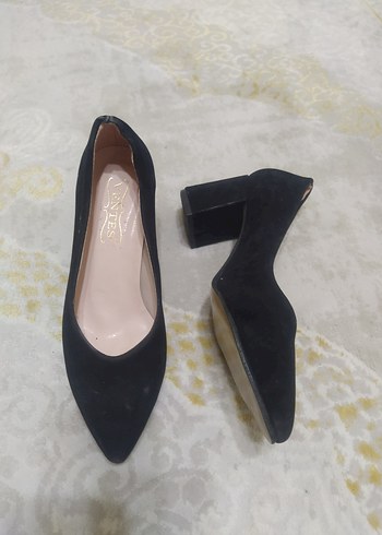 Siyah Stiletto Topuklu Kadın Ayakkabı - Görsel 2