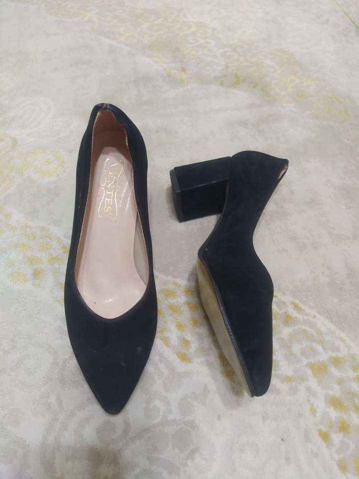 Siyah Stiletto Topuklu Kadın Ayakkabı - Görsel 2