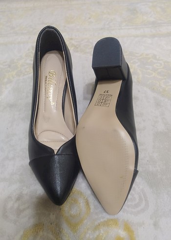 Siyah Parlak Stiletto Kadın Ayakkabı - Görsel 3