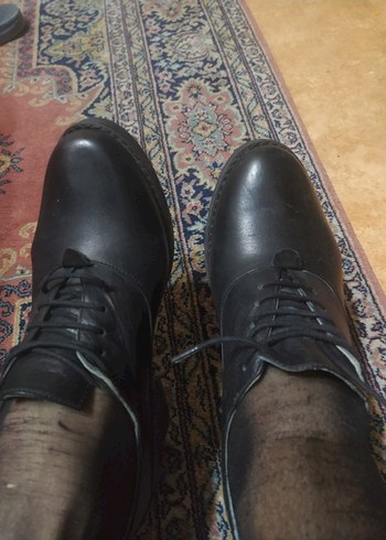 Siyah Klasik Kadın Topuklu Goth Ayakkabı - Görsel 5