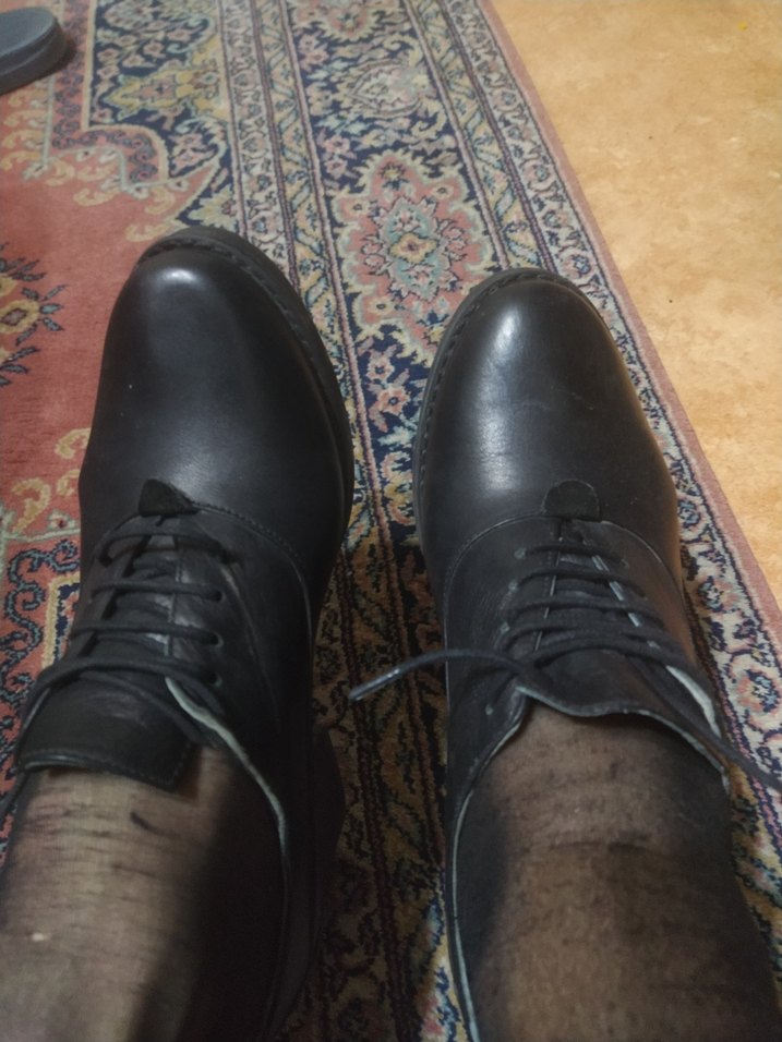 Siyah Klasik Kadın Topuklu Goth Ayakkabı - Görsel 5