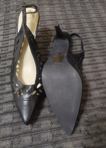 Diğer Klasik Siyah Tokalı Stiletto Topuklu Kadın Ayakkabı