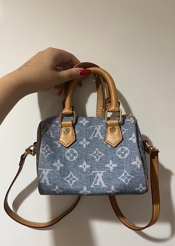 Louis Vuitton Kadın Mavi Denim Çanta
