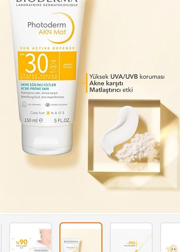 Beden Renk Bioderma Photoderm AKN Mat SPF30 150ml