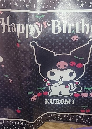 4 Yaş Beden mor Renk Mor Kuromi Temalı Alt Üst Takım