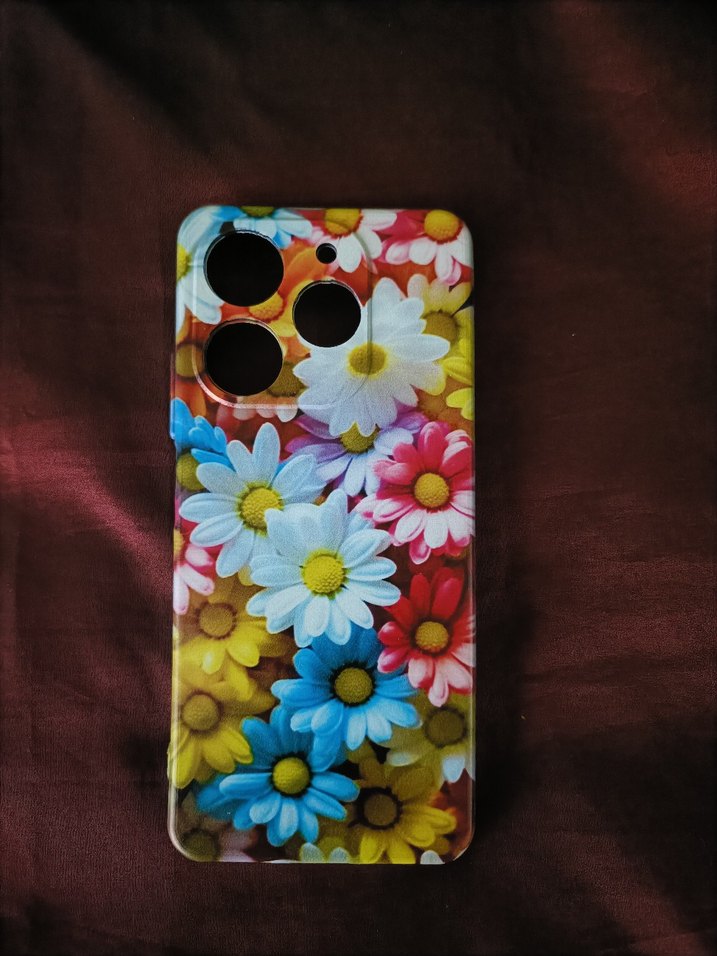 Parlak Renkli Papatya Desenli Telefon Kılıfı - Görsel 4