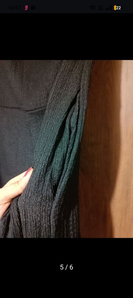 Tek Omuzlu Siyah Kadın Tulum - Görsel 2