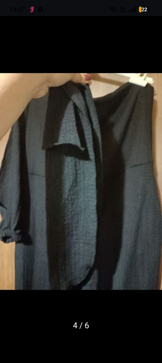 Tek Omuzlu Siyah Kadın Tulum - Görsel 3