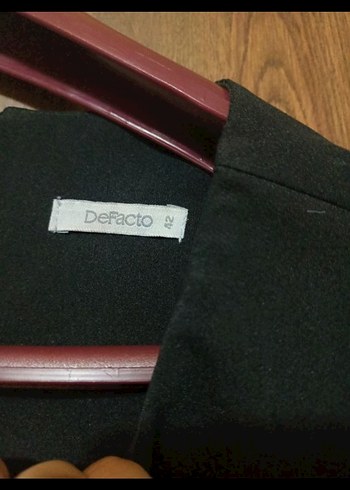 Siyah Midi Kadın Kısa Kollu Klasik Kesim Kaban - Görsel 2