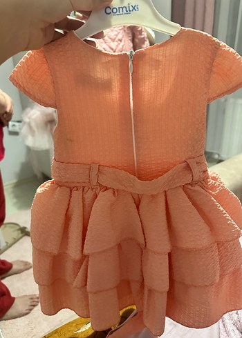 Pembe Fırfırlı Kız Çocuk Elbise - Görsel 2