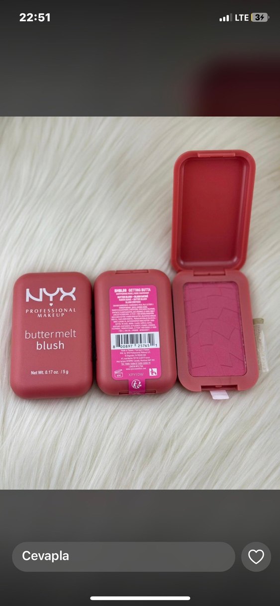 NYX Buttermelt Pembe Allık - Görsel 4