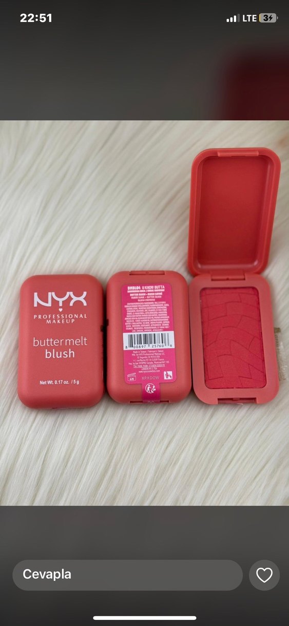 NYX Buttermelt Pembe Allık - Görsel 3