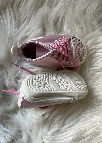 Pembe Payetli Kız Bebek İlk Adım Ayakkabısı - Görsel 3