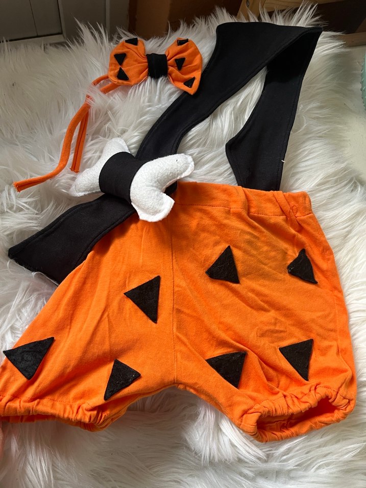 Turuncu siyah renkli bambam kostümü 1 yaş - Görsel 3