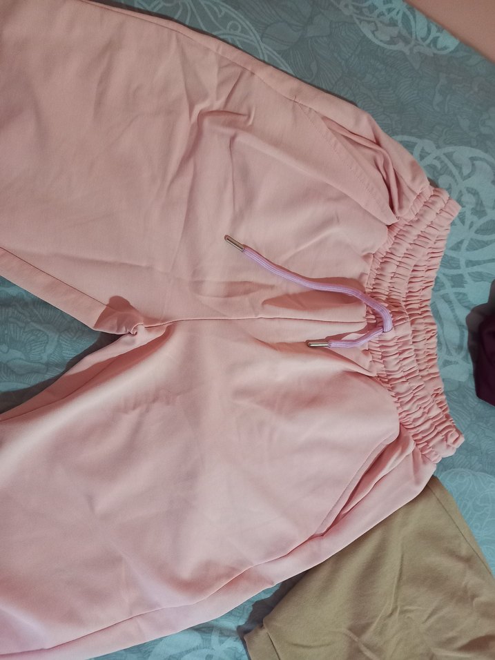 Pembe Rahat Kesim Kadın Eşofman Altı - Görsel 3