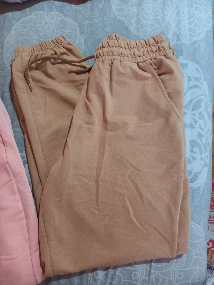 Bej Rahat Kesim Midi Kadın Kumaş Pantolon - Görsel 2