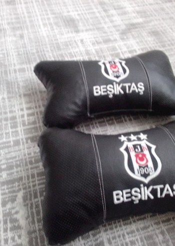 Yataş Beşiktaş Baskılı Siyah Gri Yastık