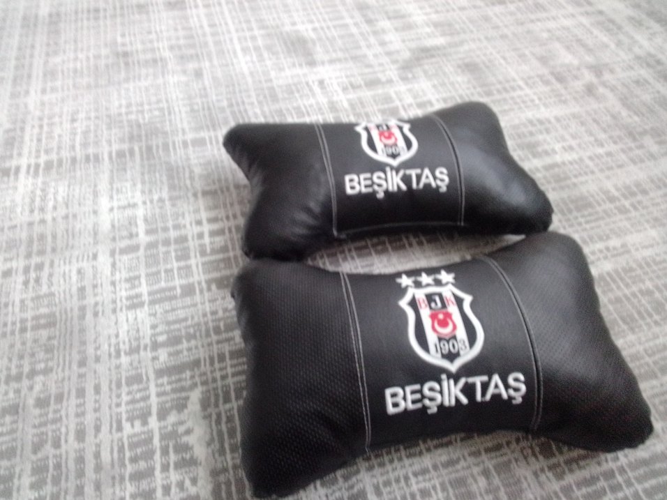 Beşiktaş Baskılı Siyah Gri Yastık - Görsel 2