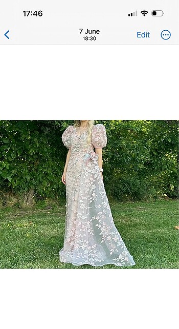 xs Beden Alfabeta güpürlü elbise
