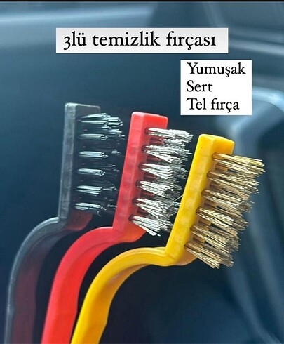 3 lü temizlik fırçası #temizlikfircası