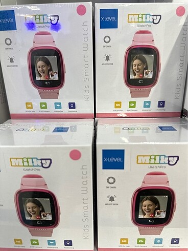 Milky Watch Pro 4G GPS Çocuk Akıllı Saat Anti-Lost Sensör Siyah
