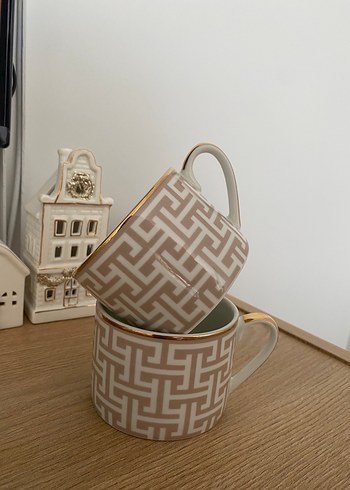 Hm Home Bej Seri Kupa İki Adet
