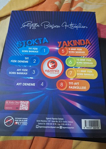 Beden AYT Fizik Soru Bankası - Egzersiz Yayınları