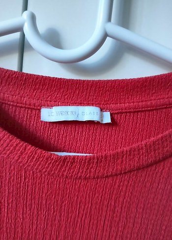 Kırmızı Kadın Uzun Kollu Tunik Elbise - Görsel 2