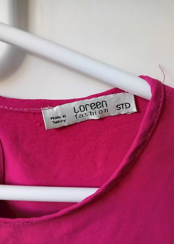 Pembe Kadın Salaş Midi Tunik - Görsel 2