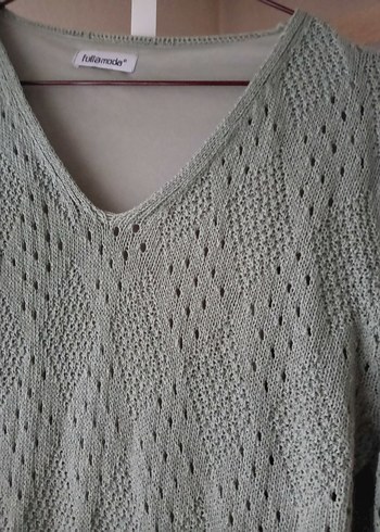 Gri Bohem Uzun Kollu Örgü Elbise - Görsel 7