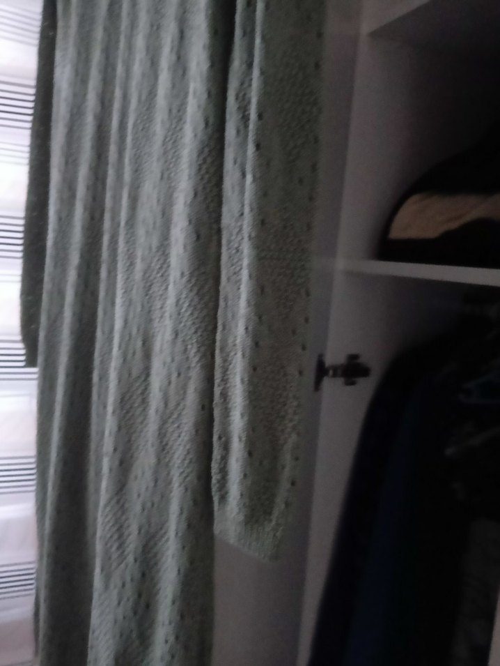 Gri Bohem Uzun Kollu Örgü Elbise - Görsel 3