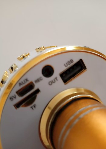 Altın Renkli Kablosuz Mikrofon - Görsel 4