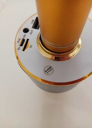 Altın Renkli Kablosuz Mikrofon - Görsel 2