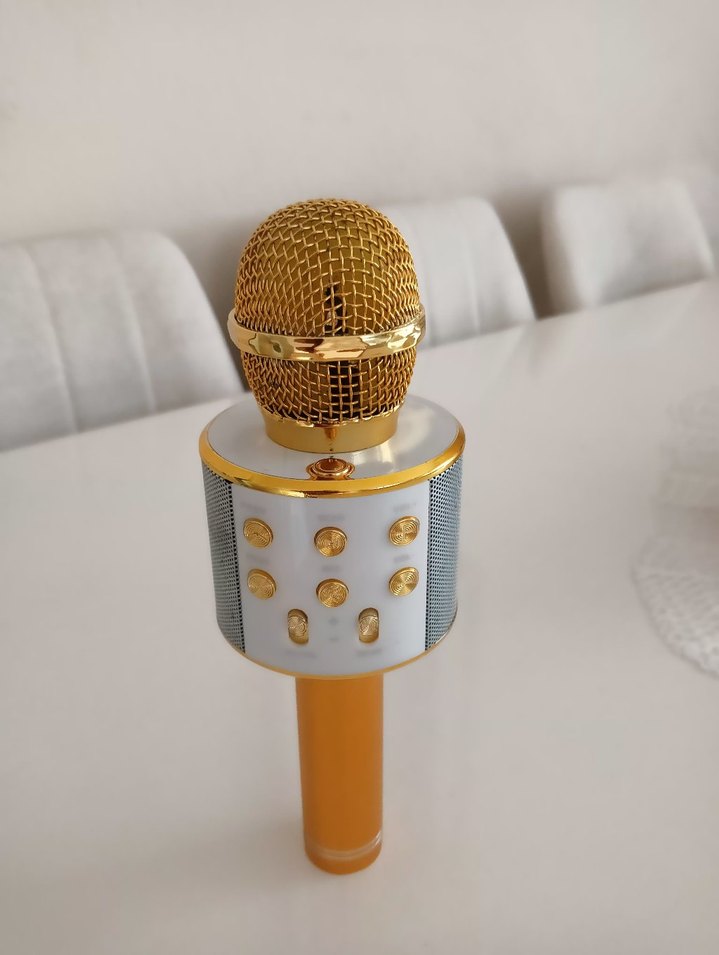 Altın Renkli Kablosuz Mikrofon - Görsel 5