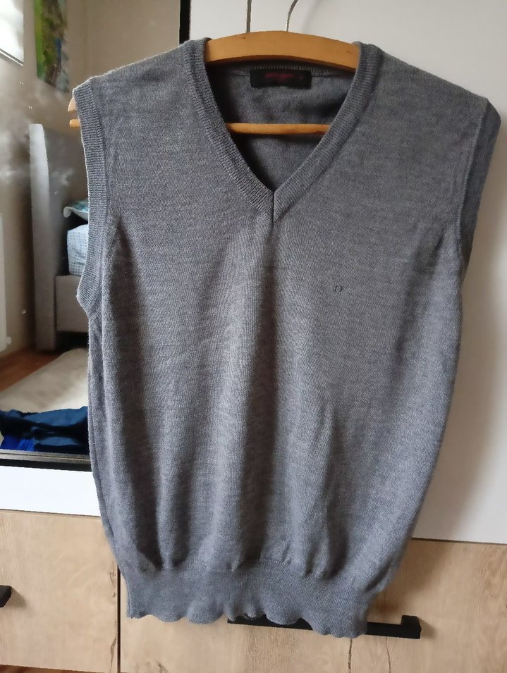 Pierre Cardin Gri Pamuklu Erkek Triko - Görsel 5