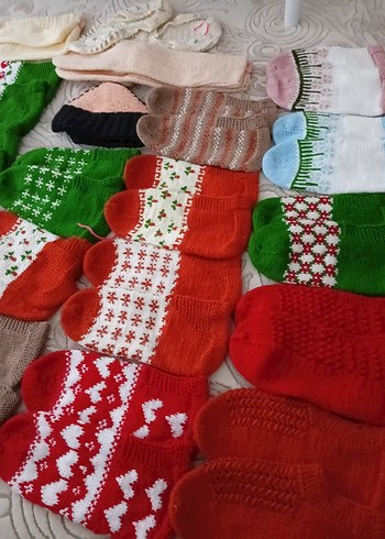 Renkli Geleneksel Örgü Eldivenler - Görsel 7