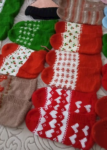 Renkli Geleneksel Örgü Eldivenler - Görsel 5