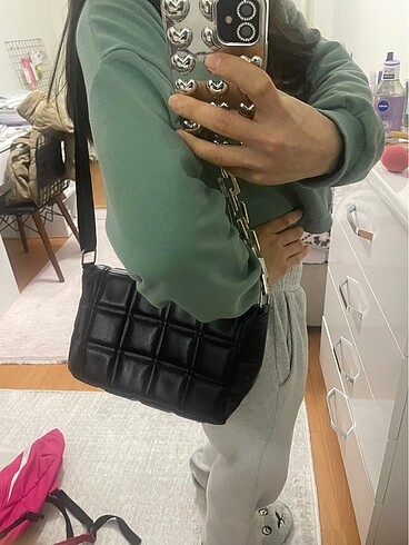 Siyah şık çanta - Görsel 2