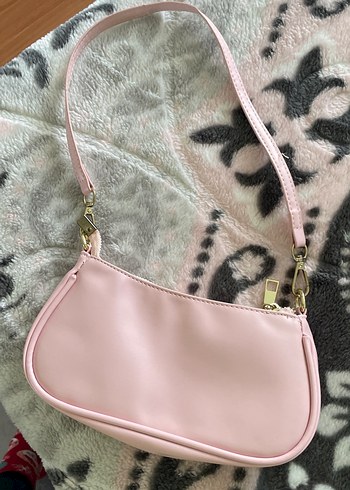 Shein marka Pembe Baskılı Parisian Omuz Çantası - Görsel 2