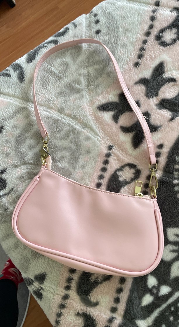 Shein marka Pembe Baskılı Parisian Omuz Çantası - Görsel 2