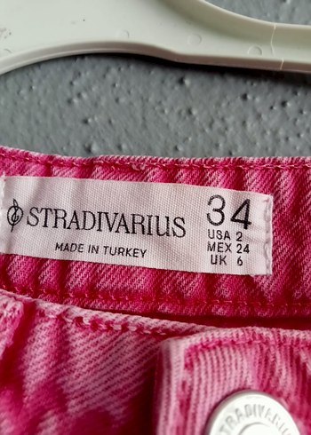 xs Beden Pembe Mini Denim Şort