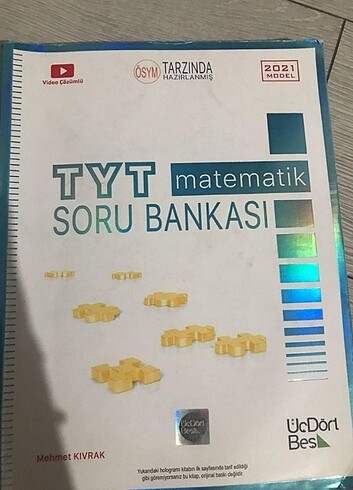  Beden Üçdörtbeş yayınları yks matematik test kitabı 