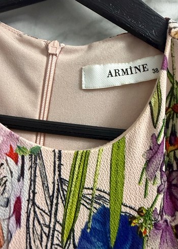 Pembe Nakışlı Uzun Bohem Elbise - Görsel 2