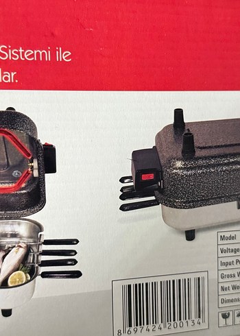 Kırmızı Elektrikli Izgara ve Tost Makinesi - Görsel 2