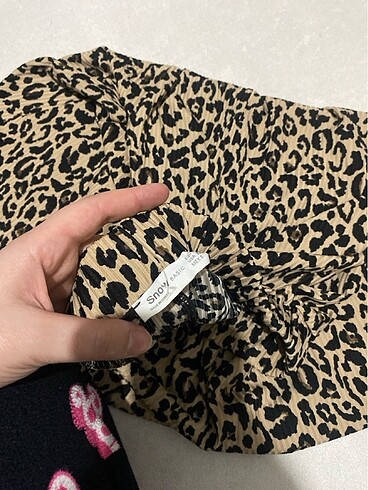 s Beden Leopar midi etek