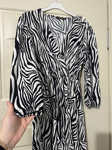 Zebra desen elbise
