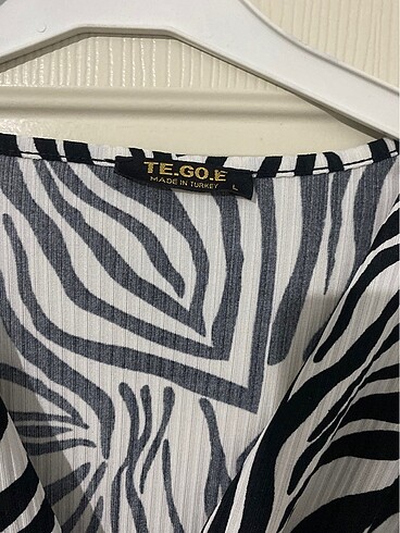 l Beden Zebra desen elbise